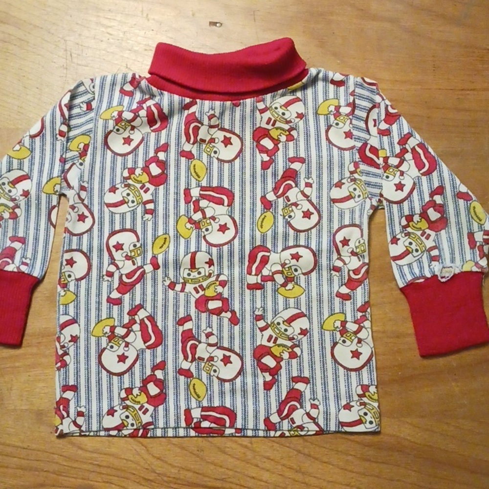 Vintage Health Tex Kids Football Turtleneck Shirt